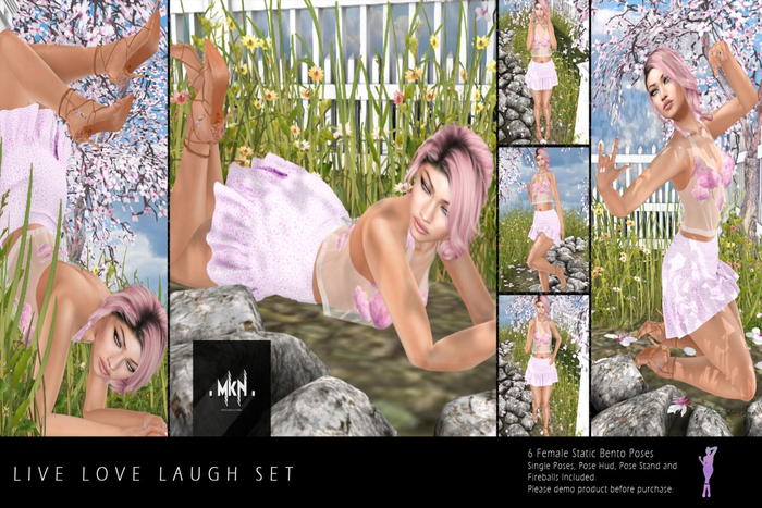 . MKN . Live Love Laugh Set Poses (Add/Touch)