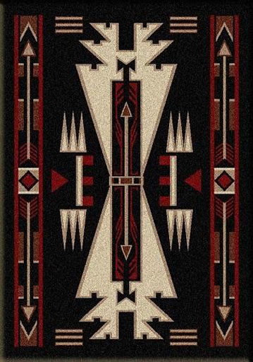 Horse Thieves Rectangle Rug Texture