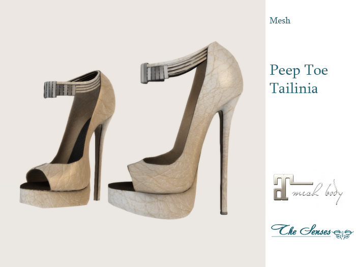 * The Senses * Peep Toe Tailinia Creme