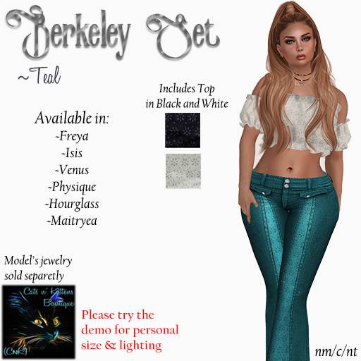 CnK - Berkeley Set - Teal  (Boxed)