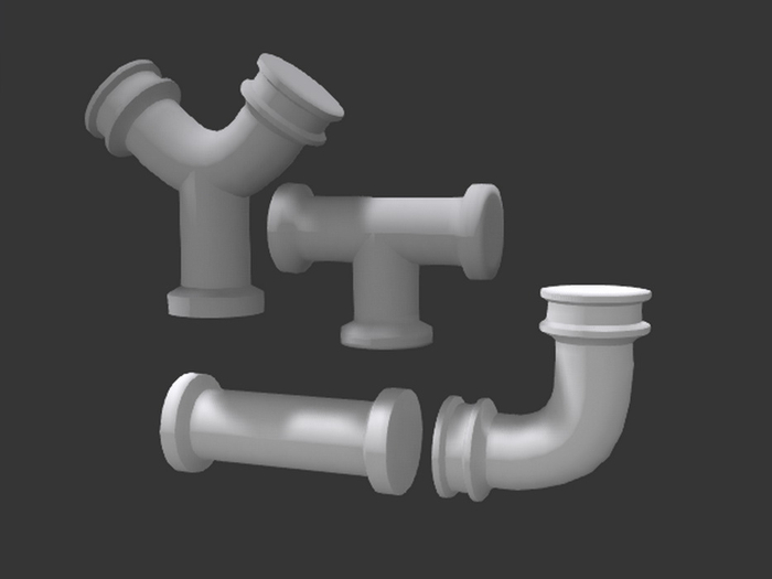 [Px] Pipe Joint Set {mesh} FFPP