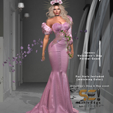 Son!a-Edge Cannes Sparkle Formal Mesh Dress/gown Pink - Gift