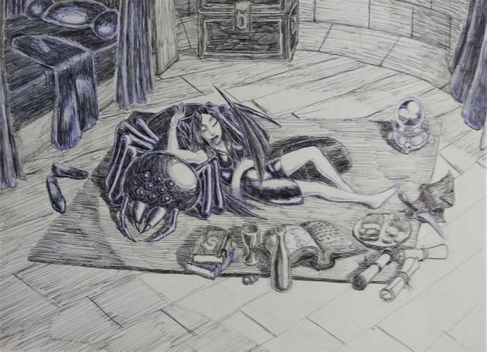 Goblyn Princess Malathea Rests From Her Studies