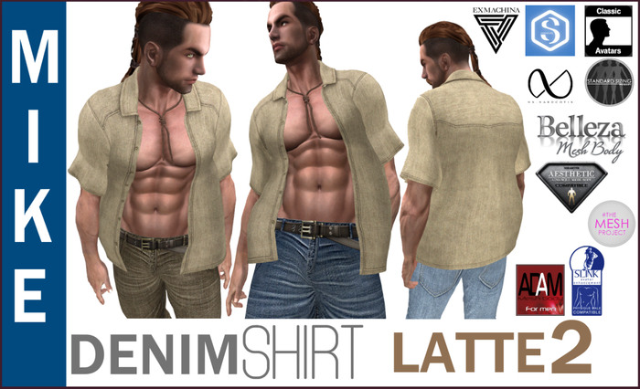 EMS - MIKE DENIM SHIRT -LATTE 2