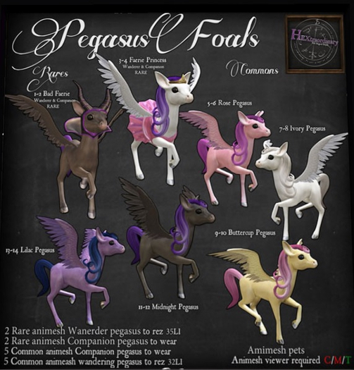 2. *HEXtraordinary* Bad Faerie Pegasus Companion - RARE