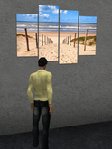 Beach way canvas multi panels FULL PERMS TEXTURE