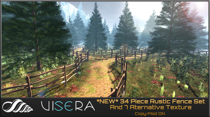 NEW* 34 Piece Rustic Fence All Set