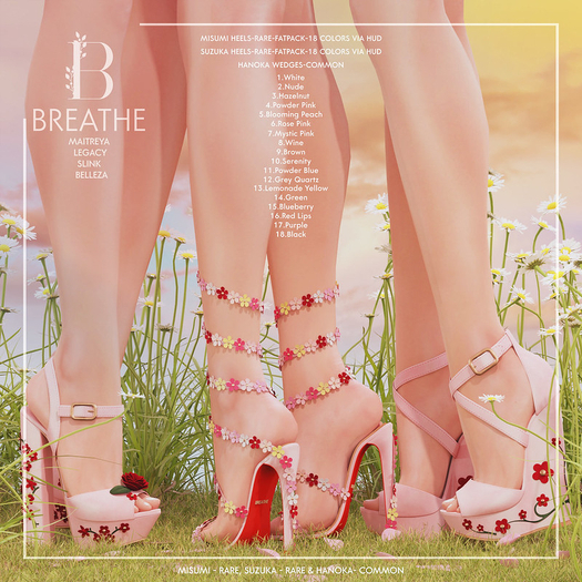 [BREATHE]-Misumi Heels-FATPACK-M.LARA- RARE