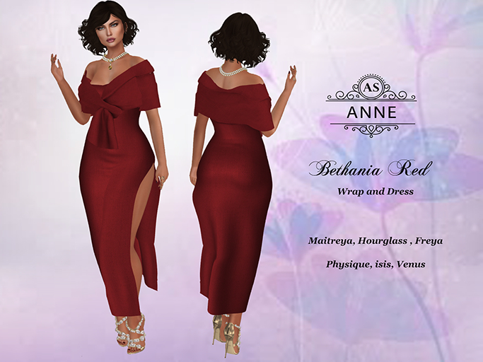 !AS! BETHANIA GOWN RED
