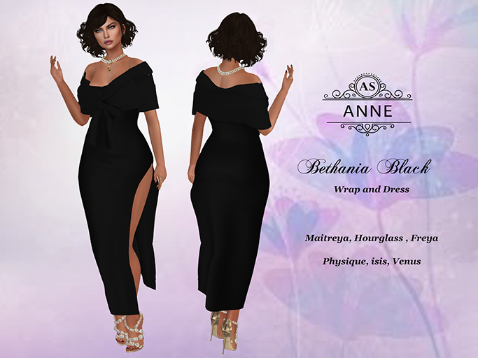 !AS! BETHANIA GOWN BLACK