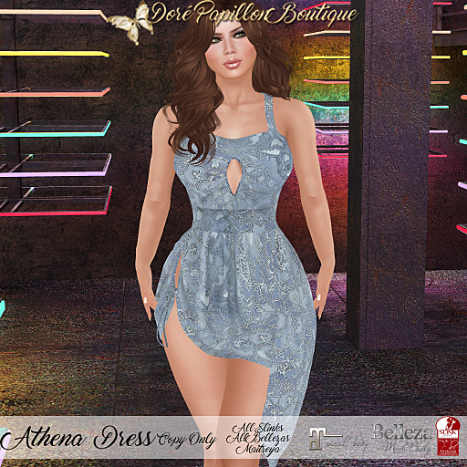 DPB Athena Dress - Blue  *Maitreya Slinks Bellezas*