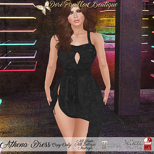 DPB Athena Dress - Black  *Maitreya Slinks Bellezas*
