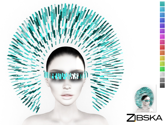 Zibska ~ Phelix Color Change Halo Headpiece and Visor