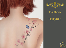 -=L R=- Tattoo :BOM: Tattoo shoulder,butterfly flowers
