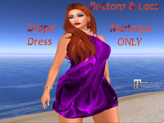 B & L Drape Dress Berry