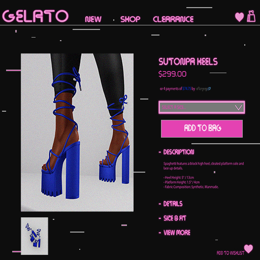 Gelato - Sutonpa Heels - BLU