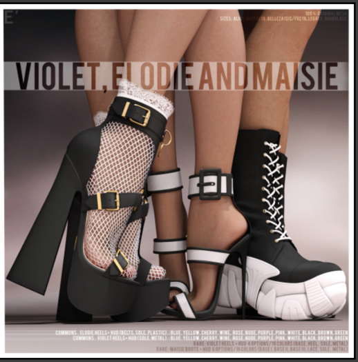 Enchante-Violet Heels-White-M