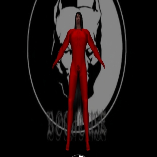 red mens latex suit 1