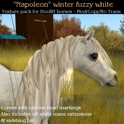 Napoleon - Fuzzy Winter Grey Texture Pack for Hoofit horses