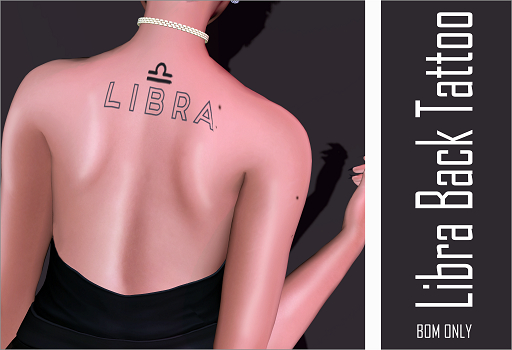 :: Libra Back Tattoo BOM only ::