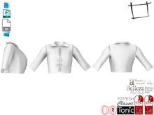 Dae Obj FBX For Women's Closed Front Cropped Jacket Slink, Maitreya, Belleza, Tonic, Ocacin Standard