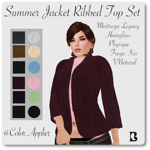 Blackburns Summer Jacket Ribbed Top 7 Sizes