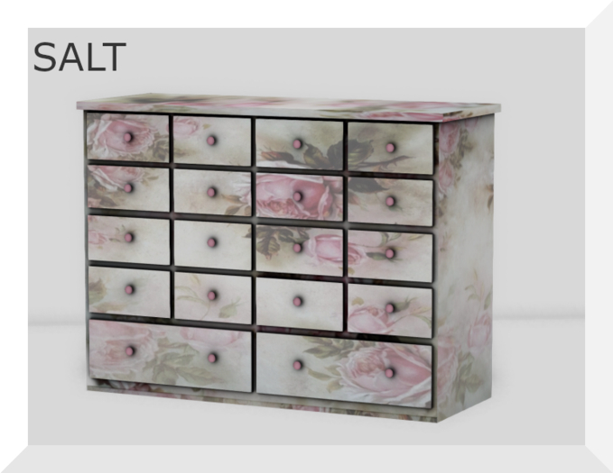 [SALT] - 1 prim Drawer cabinet - Roses[add me]