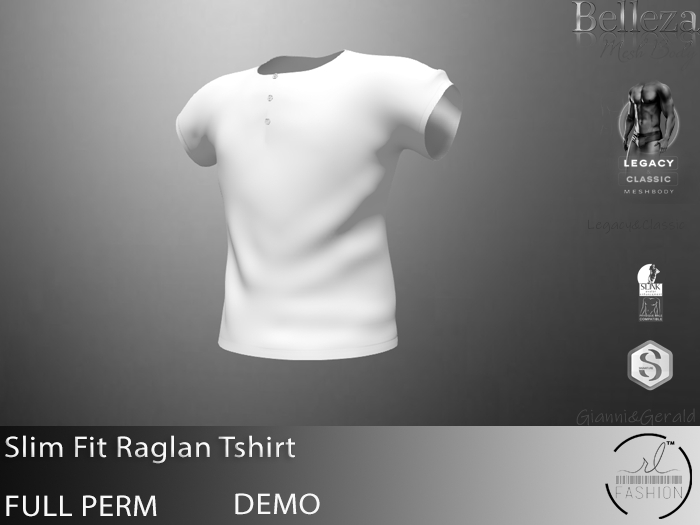 Slim Fit  Raglan Tshirt DEMO