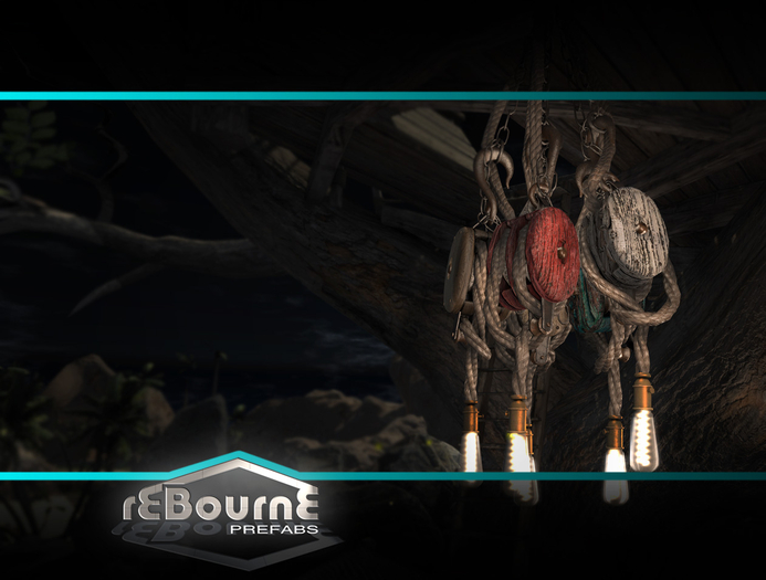reBourne Prefabs pulley chandelier no copy (click to wear)