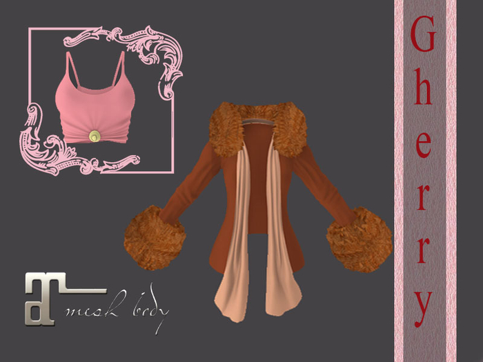 Cherry / Fur jacket, Fox