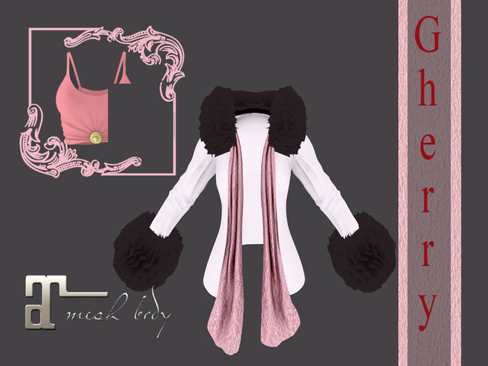 CheRRi/ Fur jacket, white