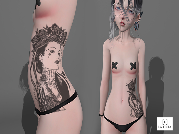 [ La Tinta ] - Kemono Madam Rib Tattoo
