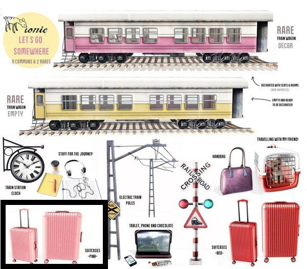 ionic : Suitcases (Red)