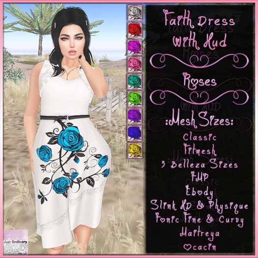 Faith Dress With Hud Roses