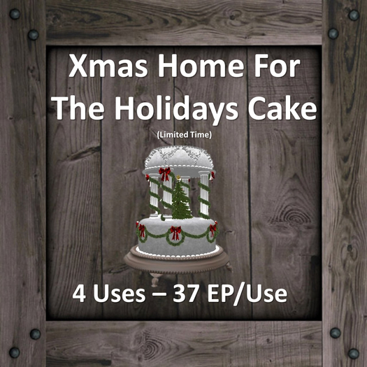 DFS Xmas Home For The Holidays Cake (Texture)