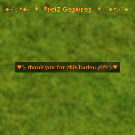 TY for linden gift = PretZ Gestures = 2020