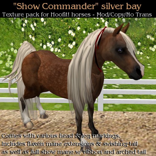 Show Commander - Silver Bay Texture Pack for Hoofit horses