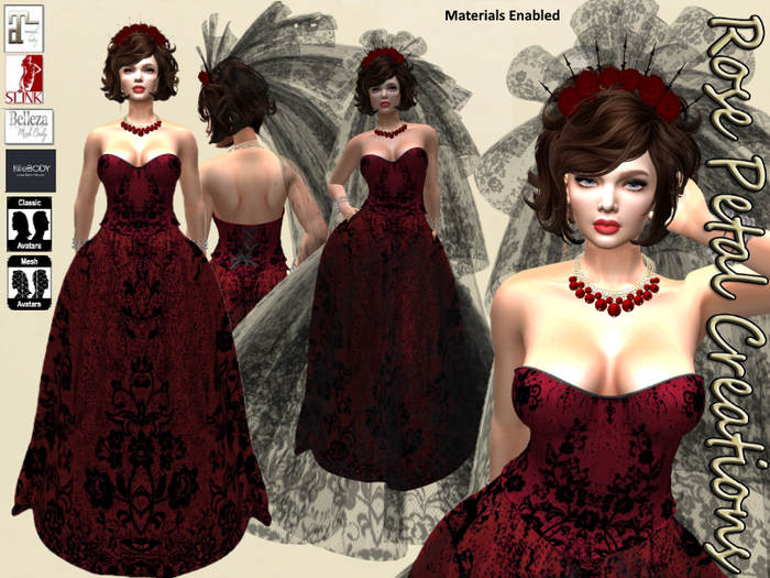 RPC FitMesh Gothic Prom Queen Bridal Belleza, Slink, Maitreya (Wear to unpack)