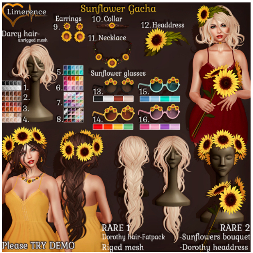 #13 {Limerence} Sunflower Glasses SET1