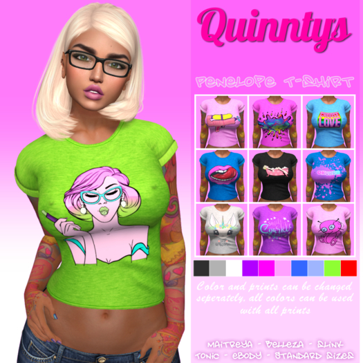 Penelope T-Shirt {Quinnty's} Add to unpack