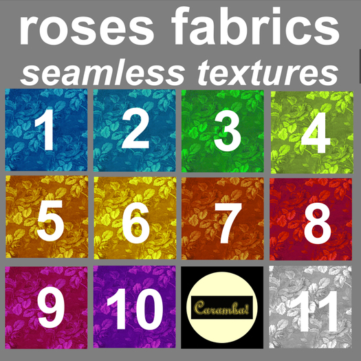roses fabrics textures pack