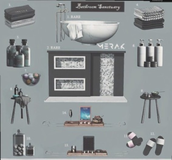 [Merak] - Marble Tub RARE