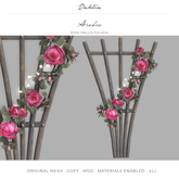 Dahlia - Aradia - Rose Trellis - Fuchsia  