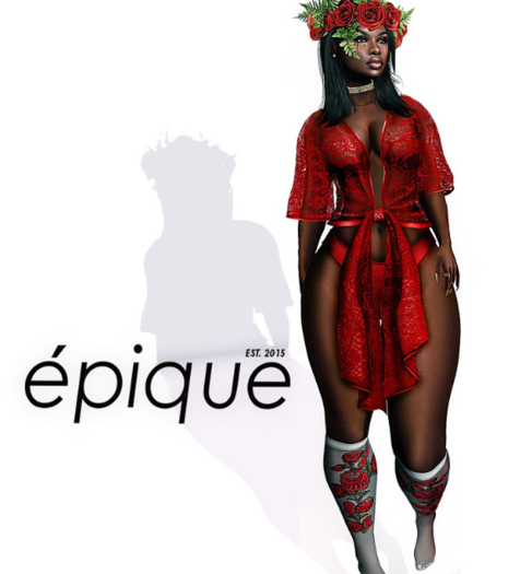 'Epique-Sheer Lace Top(Fatpack)