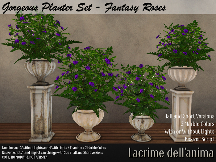 Gorgeous Planter Set - Fantasy Roses