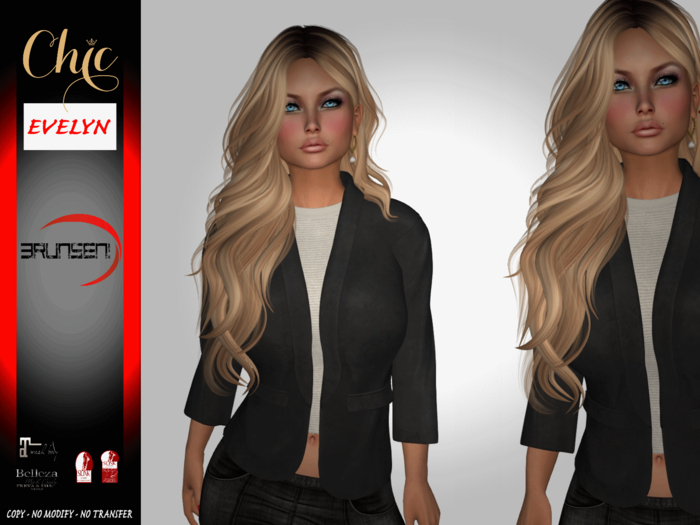 Brunsen Culture! Evelyn Fancy Blazer Black