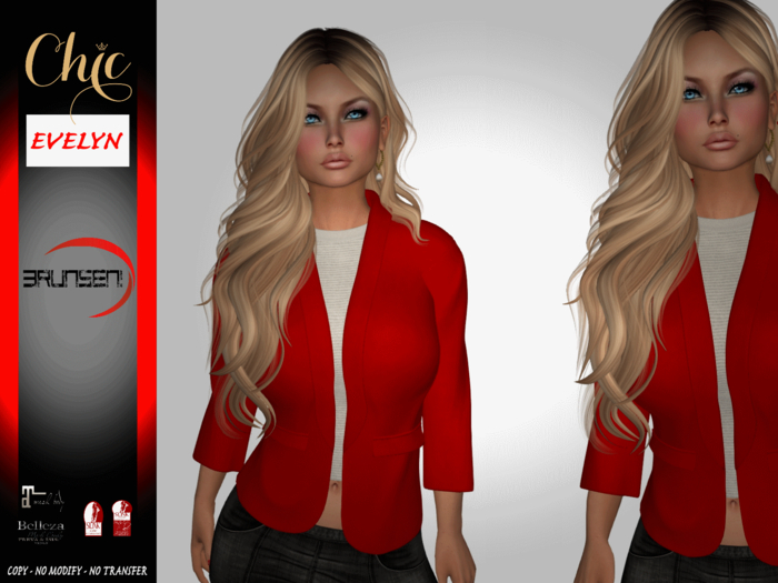 Brunsen Culture! Evelyn Fancy Blazer Red