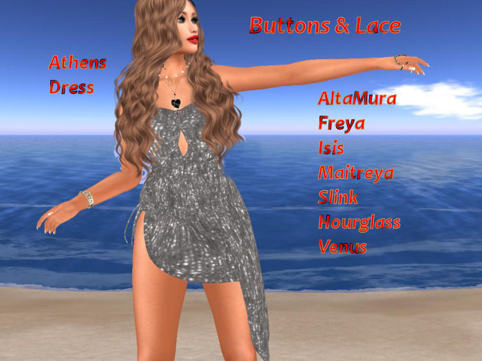 B & L Athena Dress Silver