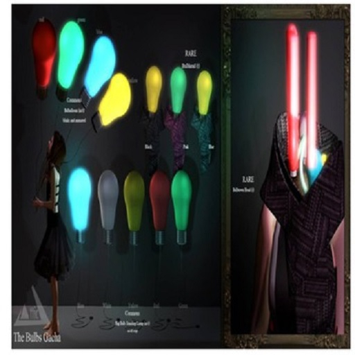 -ATTIC- Big Bulb Standing Lamp Red