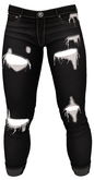 RIOT / Griffin Crop Jeans - Black | Jake/ Gianni / Legacy